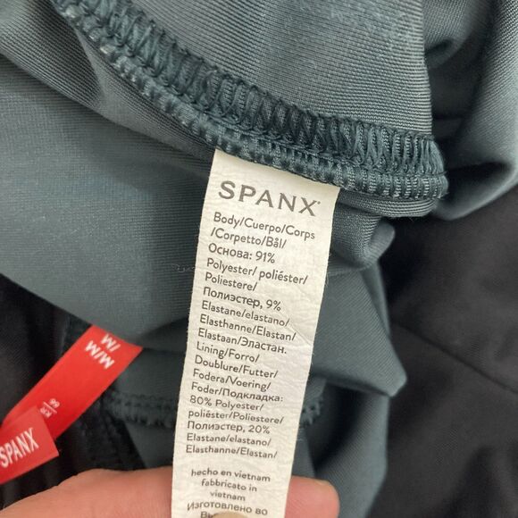 SPANX Velvet Leggings Size W High Waist Tummy Control Malachite Green - Picture 12 of 16